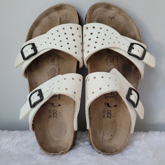 BIRKENSTOCK Perforated Freeport  Birko-Flor Sandals - Picture 1 of 9